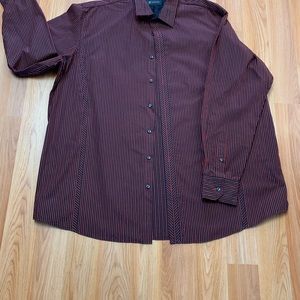 International Concepts black & red dress shirt